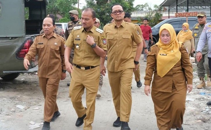 Tinjau Pasar Bahagia, Wali Kota Tanjungbalai Targetkan 120 Pedagang Pindah Sebelum 25 Maret