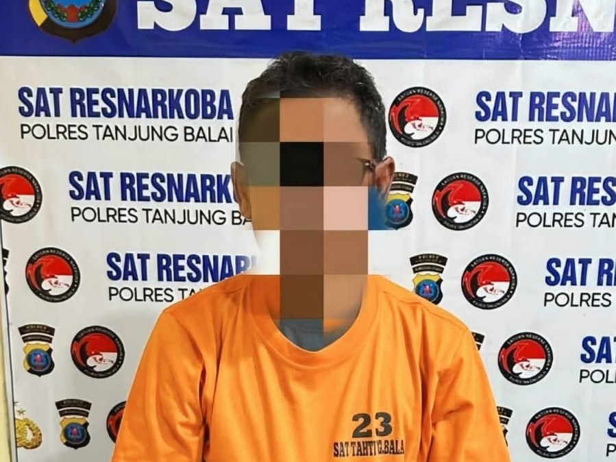 Pengedar Narkoba di Tanjungbalai Dicokok, Sabu 14 Gram Disita Polisi