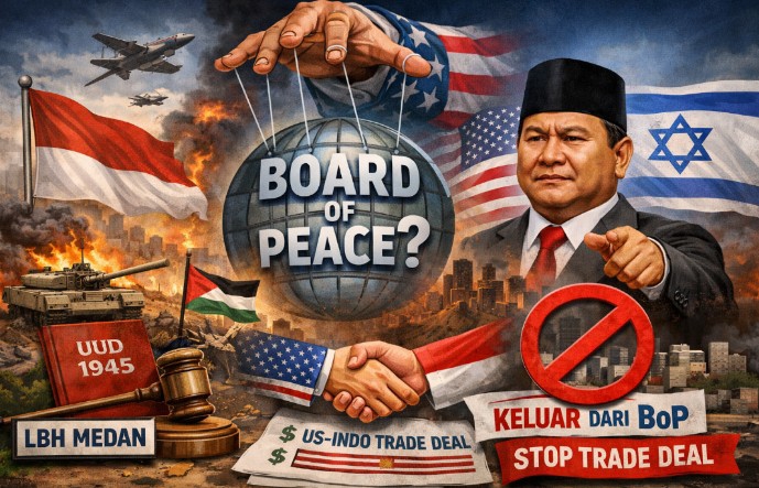 LBH Medan Desak Indonesia Keluar dari Board of Peace dan Batalkan Dagang dengan AS