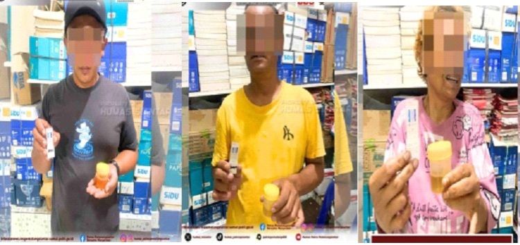 Digerebek Sore Hari di Siantar Barat, Tiga Orang Positif Sabu Langsung Diamankan