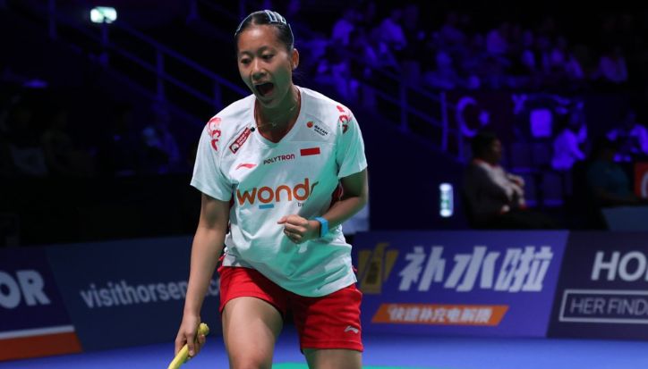 Putri KW Buka Keunggulan Indonesia, Tundukkan Chiu Pin-Chian di Laga Penentuan Uber Cup