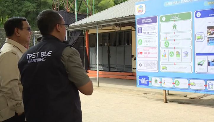 Prabowo Tinjau TPST Banyumas, Sampah Diubah Jadi Paving, Genteng hingga Bahan Bakar
