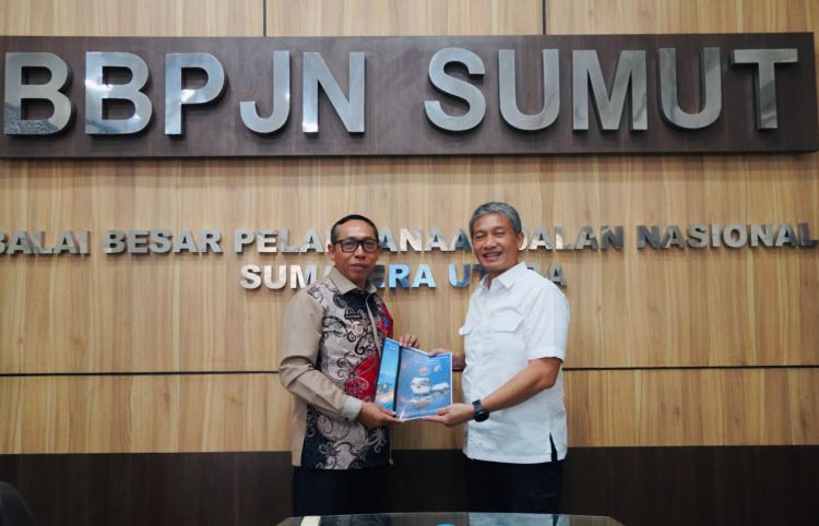 Bupati Taput Temui BBPJN Sumut, Dorong Percepatan Penanganan Banjir dan Infrastruktur Jalan