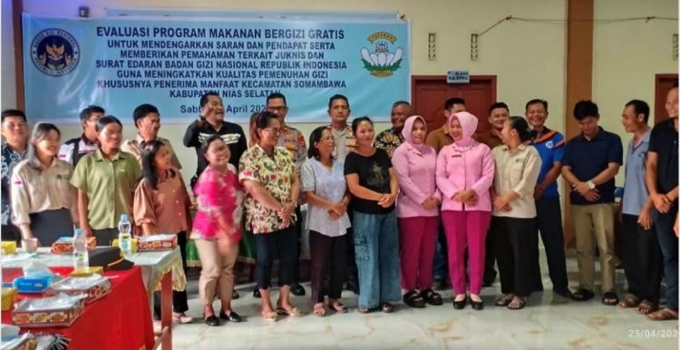 Evaluasi di Somambawa, Program  MBG Dinilai Efektif Tingkatkan Gizi Siswa Nias Selatan