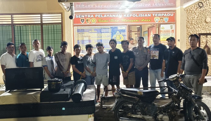 Polsek Bangun Ringkus 7 Tersangka Pembobol Rumah di Simalungun, 1 Buron