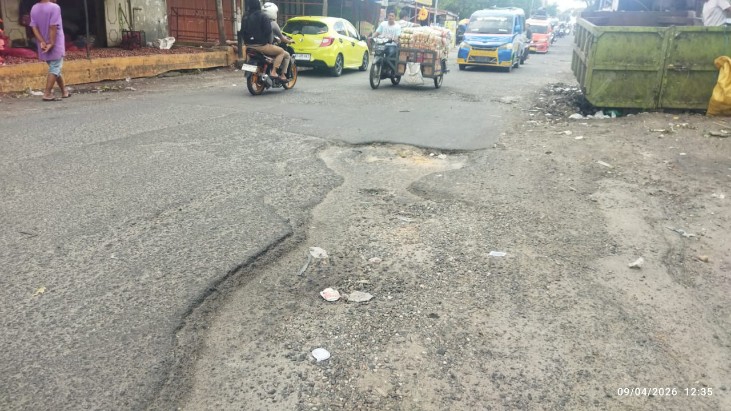 Jalan Patuan Anggi Rusak, UPT Dinas PUTR Sumut Sebut Terkendala Anggaran