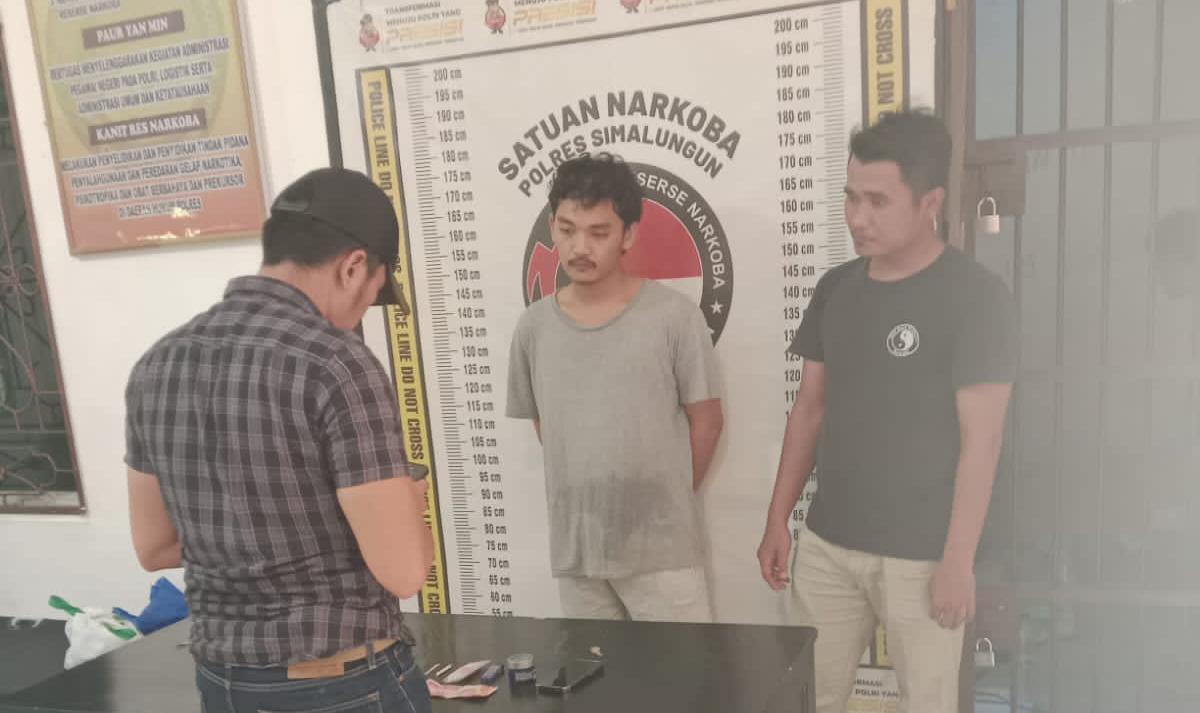 Mahasiswa Ditangkap Bawa Sabu 1,58 Gram di Simalungun