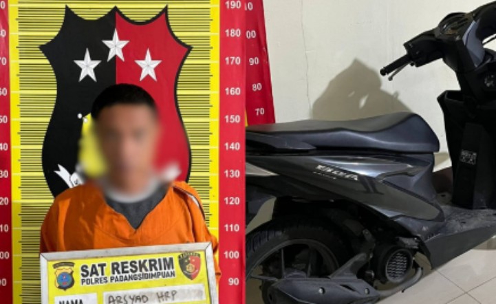 Terekam CCTV, Tersangka Curanmor di Sidimpuan Dibekuk Polisi dalam 48 Jam