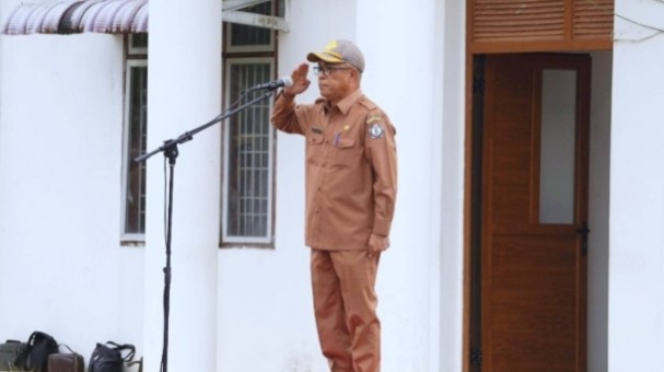 Apel Terakhir Sekda Nisel, Suasana Haru Warnai Pamitan