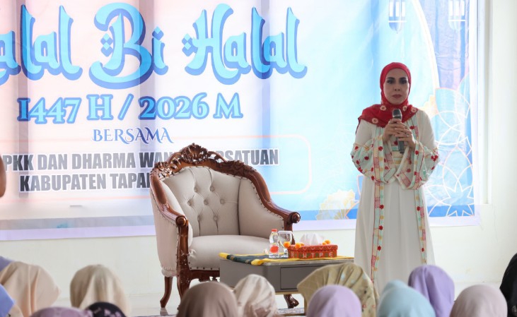 Halal Bihalal PKK–DWP Tapsel Perkuat Peran Perempuan