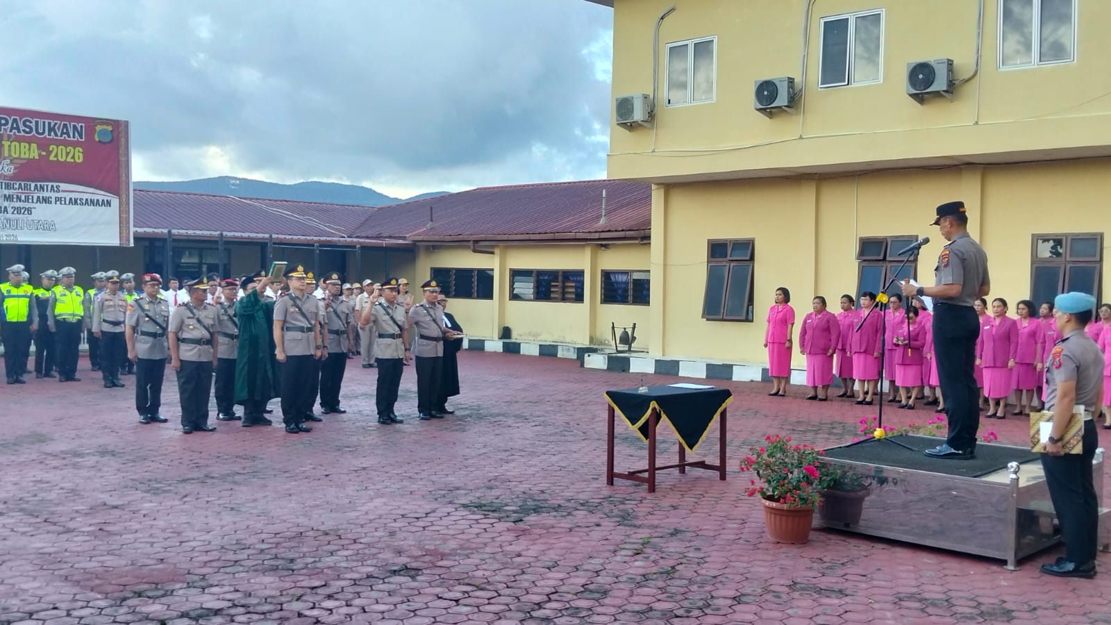 Kapolres Taput Pimpin Sertijab Wakapolres, PJU, dan Kapolsek
