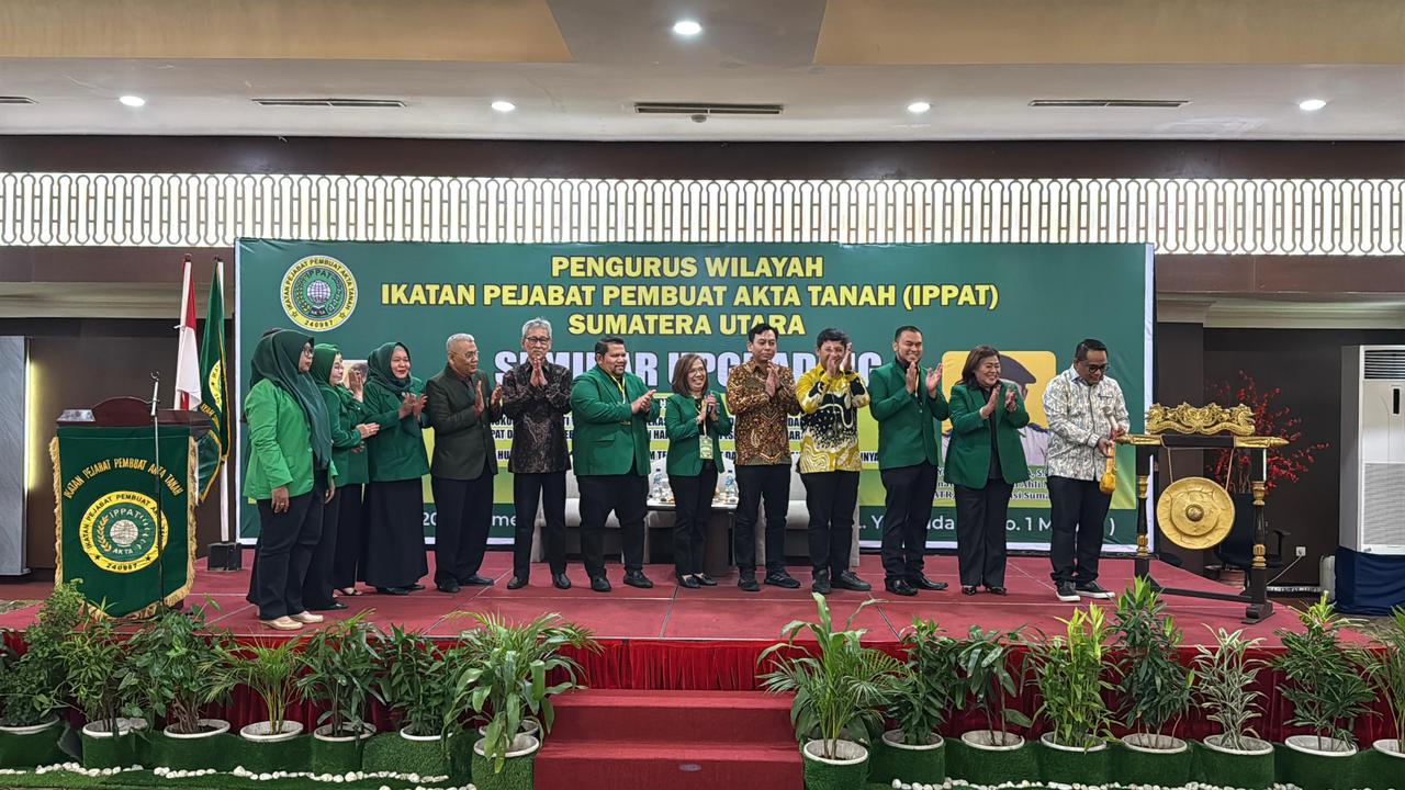 Kakanwil BPN Sumut Buka Seminar Upgrading IPPAT