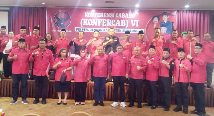 Konfercab VI, Samrin Girsang Kembali Pimpin PDIP Simalungun 2025-2030