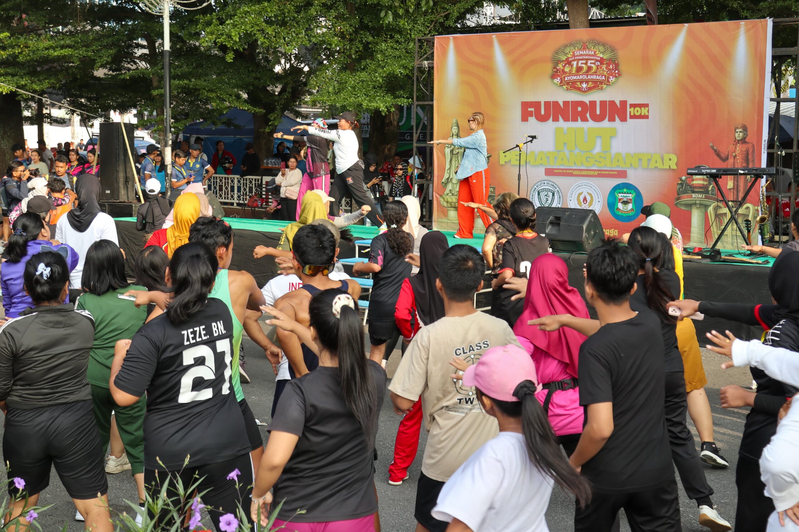 Ratusan Peserta Ikuti Fun Run 7K di Kota Siantar