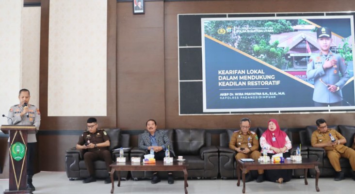 Lewat RJ, Kapolres Padangsidimpuan Dorong Kearifan Lokal dalam Penyelesaian Hukum