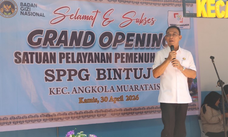 Pascabencana, Bupati Tapsel Percepat Operasional SPPG