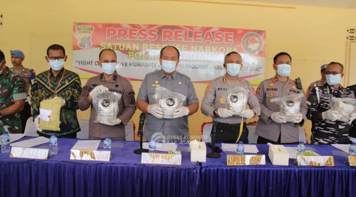 Gagalkan Peredaran Sabu 5 Kg, Bupati Apresiasi Polres Asahan