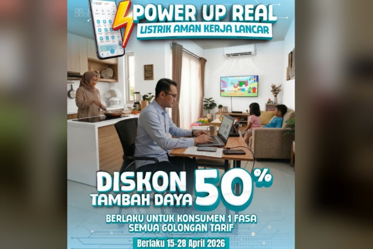 Diskon Tambah Daya 50 Persen, PLN Hadirkan Promo “Power Up Real”