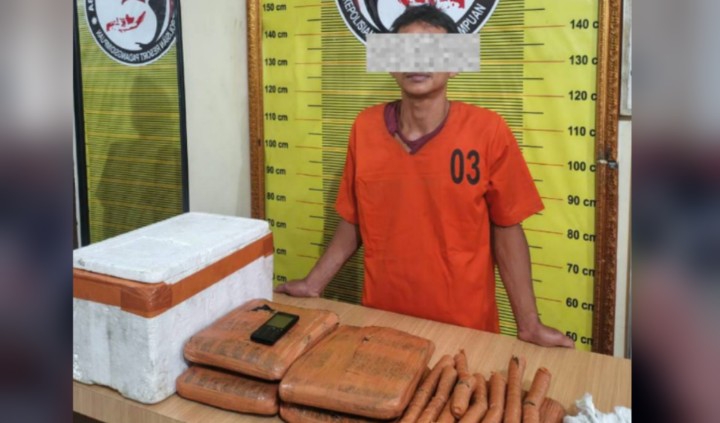 Satres Narkoba Polres Padangsidimpuan Sita 4,4 Kg Ganja