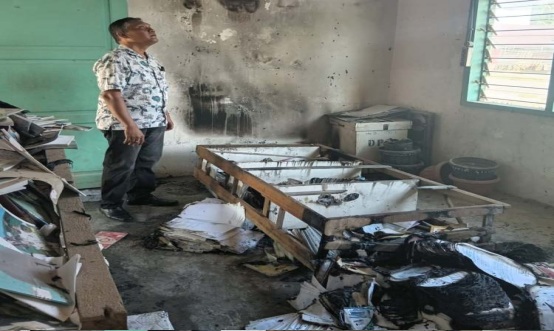 Kantor Lurah Tapian Nauli II Tapteg Diduga Dibakar OTK, Sejumlah Dokumen Penting Hangus