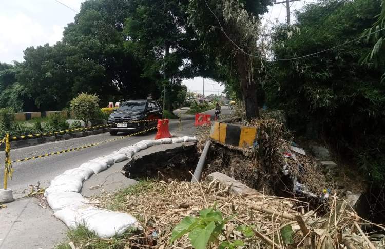 Jalan Nasional di Pematangsiantar Amblas hingga 10 Meter, Perbaikan Segera Dilakukan
