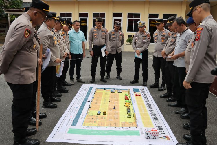 Polres Sibolga Gelar TFG Sispam Mako, Uji Kesiapan Personel Hadapi Situasi Darurat