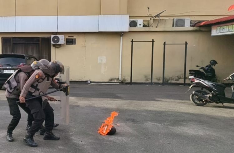 Polres Sibolga Siaga! Latihan Dalmas Digelar Antisipasi Gelombang Demo