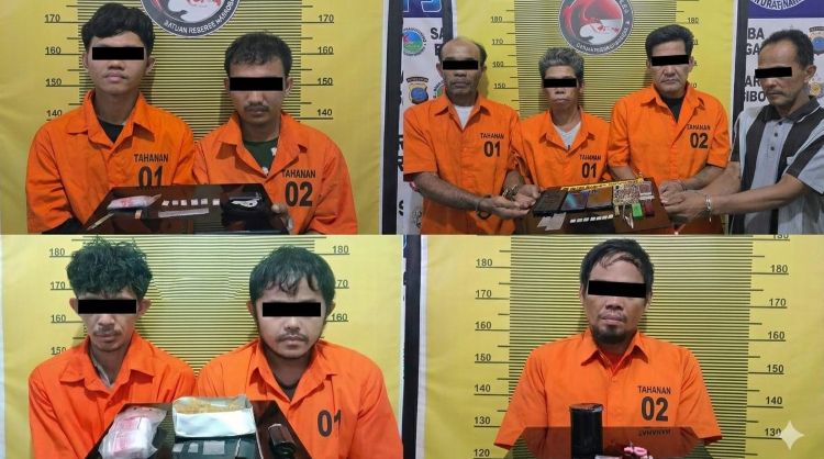 Polres Sibolga Ungkap 4 Kasus Narkotika dengan 9 Tersangka Selama April 2026