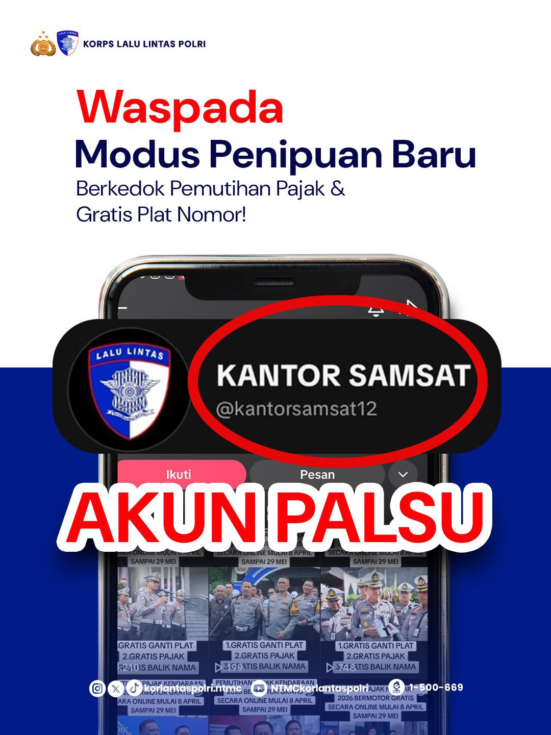 Korlantas Polri Pastikan Info Pemutihan Pajak Kendaraan Gratis Online 2026 Hoaks