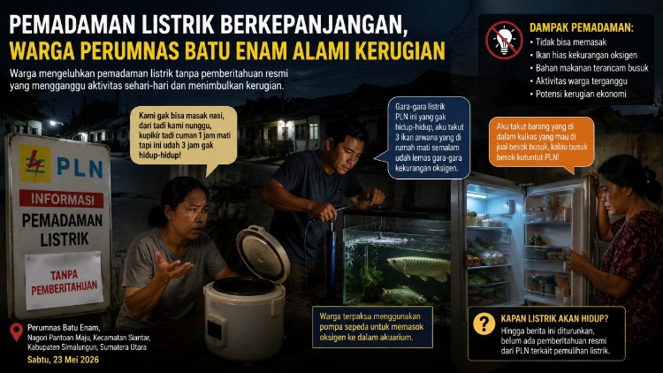Listrik Padam Dalam Waktu Lama, Warga Keluhkan Kerugian