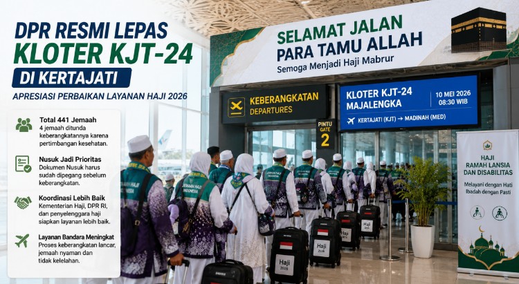 Pimpinan DPR Apresiasi Perbaikan Layanan Haji 2026 di Kertajati