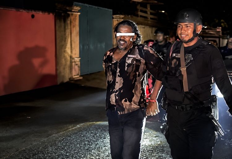 Patroli Blackout Brimob Polda Sumut Gagalkan Pencurian Kabel Tembaga di Helvetia 