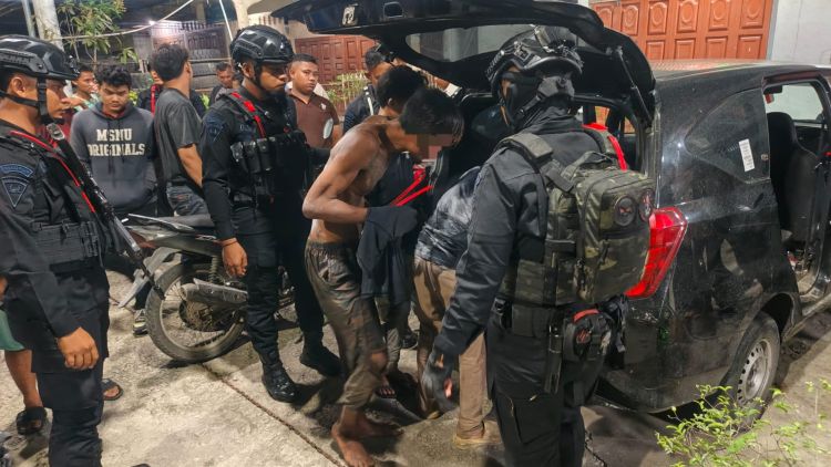 Brimob Polda Sumut Gagalkan Percobaan Pencurian Saat Patroli Malam di Medan