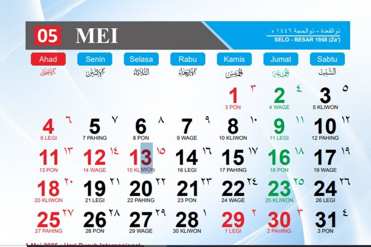 Daftar Peringatan 11 Mei 2026: Hari POM TNI, Hari Teknologi hingga Twilight Zone