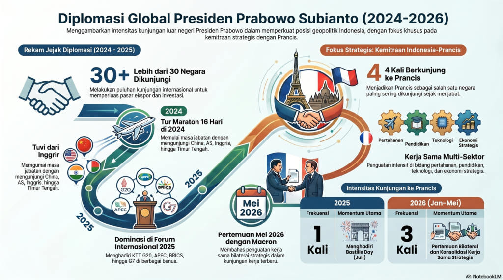 Infografis: Lawatan Prabowo ke Banyak Negara