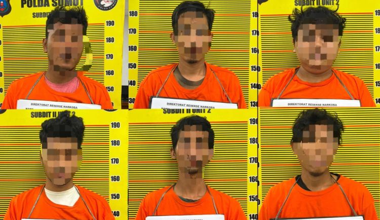 Enam Penyerang Polisi Saat Gerebek Narkoba di Medan Maimun Positif Sabu