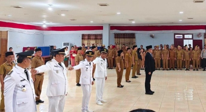 Bupati Nias Selatan Lantik Pj Sekda, Pejabat Administrator dan Fungsional