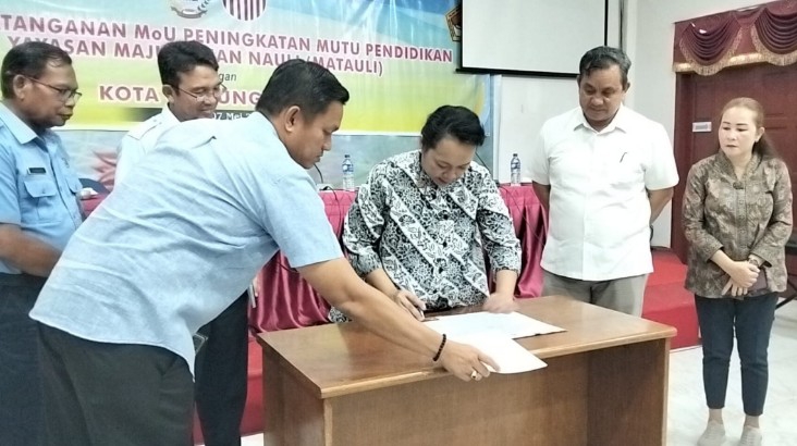 Tingkatkan Mutu Pendidikan, SMAN 1 Matauli dan Pemko Gunungsitoli Teken MoU