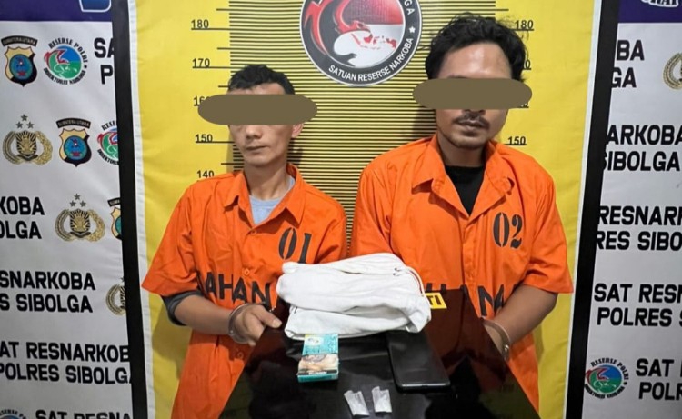 Dua Pria Dibekuk di Sibolga, Sabu 1,97 Gram Disita