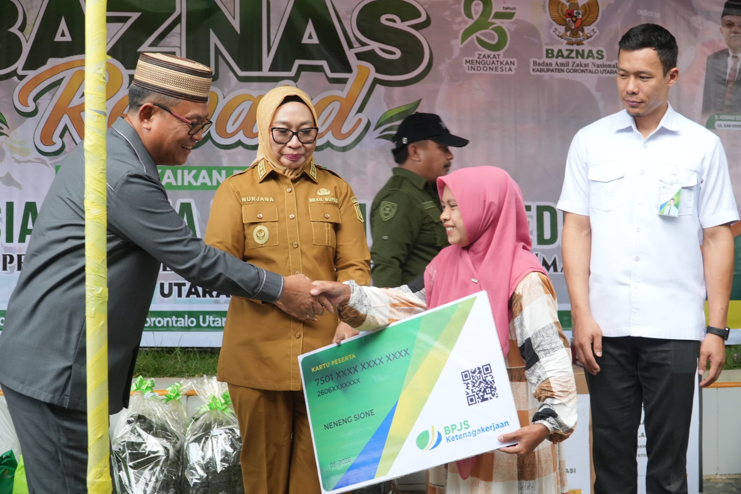 Baznas dan BPJS Ketenagakerjaan Lindungi 1.000 Pekerja Rentan di Gorontalo Utara