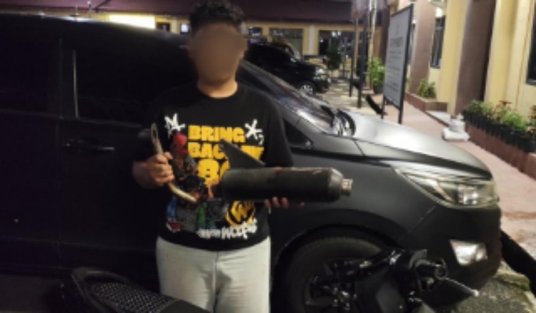 Buat Resah, 3 Motor Knalpot Brong Ditindak Tim Patroli Polres Siantar