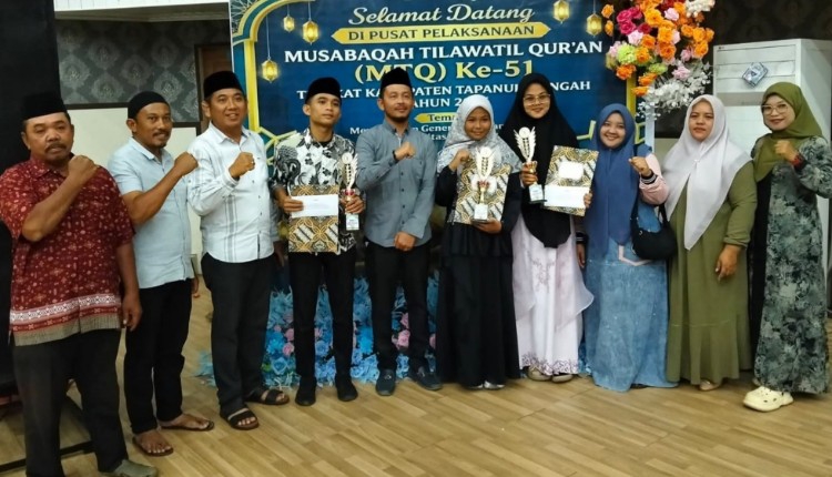 Kecamatan Pandan Juara Umum MTQ ke-51 Tingkat Tapteng 2026