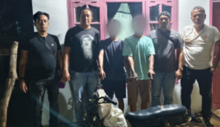 Beraksi di Kampung Sendiri, 2 Tersangka Curanmor Diamankan Warga Siantar