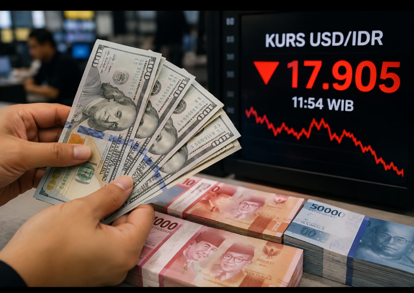 Rupiah Tertekan Dekati Rp18.000 per Dolar AS, Dunia Usaha Masuk Fase Bertahan