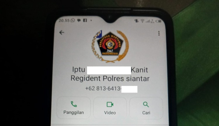 Profil WhatsApp Diduga Oknum Polisi di Pematangsiantar Gunakan Logo PWI