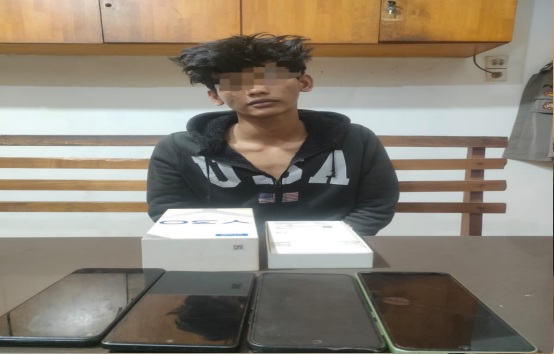 Pemuda 18 Tahun di Siantar Ditangkap, 4 HP Curian Disembunyikan di Bawah Tungku