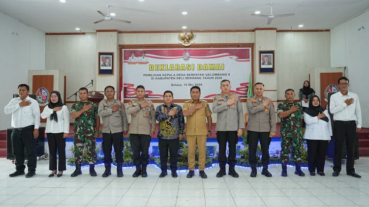 Jelang Pilkades Serentak 2026, Deli Serdang Deklarasikan Komitmen Pemilu Desa Damai