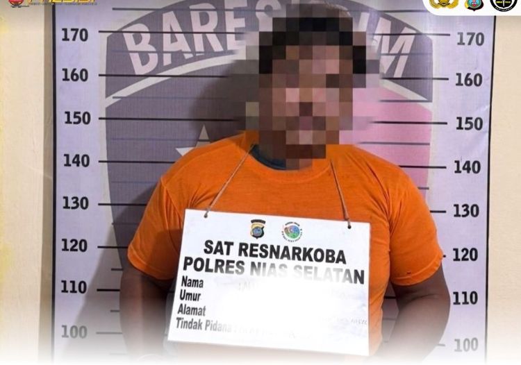 Digerebek Tengah Malam, Pria di Nias Selatan Ditangkap Bersama Sabu