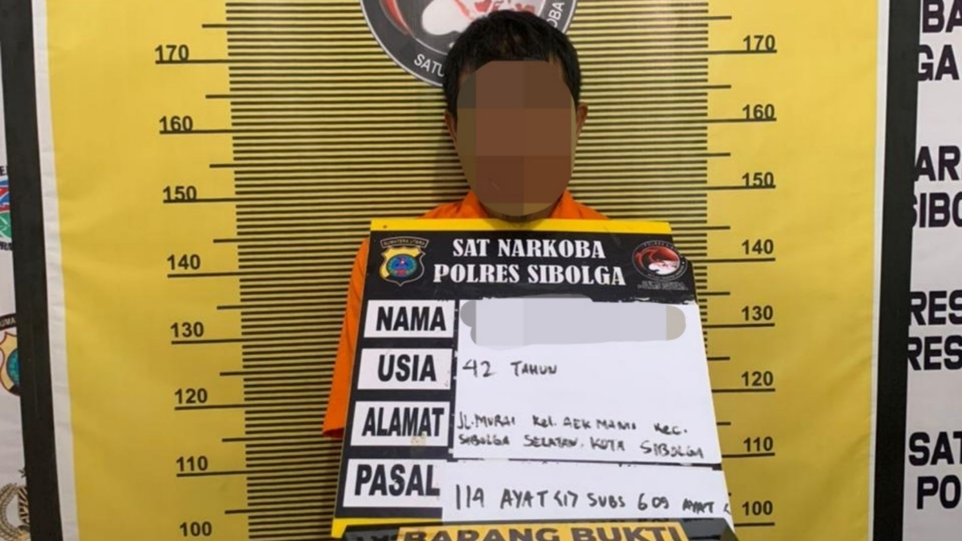Residivis Narkoba Ditangkap di Sibolga, Polisi Sita Diduga Sabu 0,31 Gram