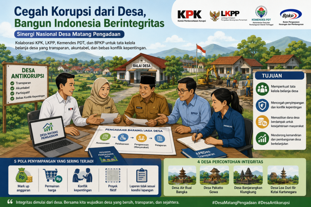 KPK Perkuat Pencegahan Korupsi Dana Desa Lewat Program Desa Matang Pengadaan